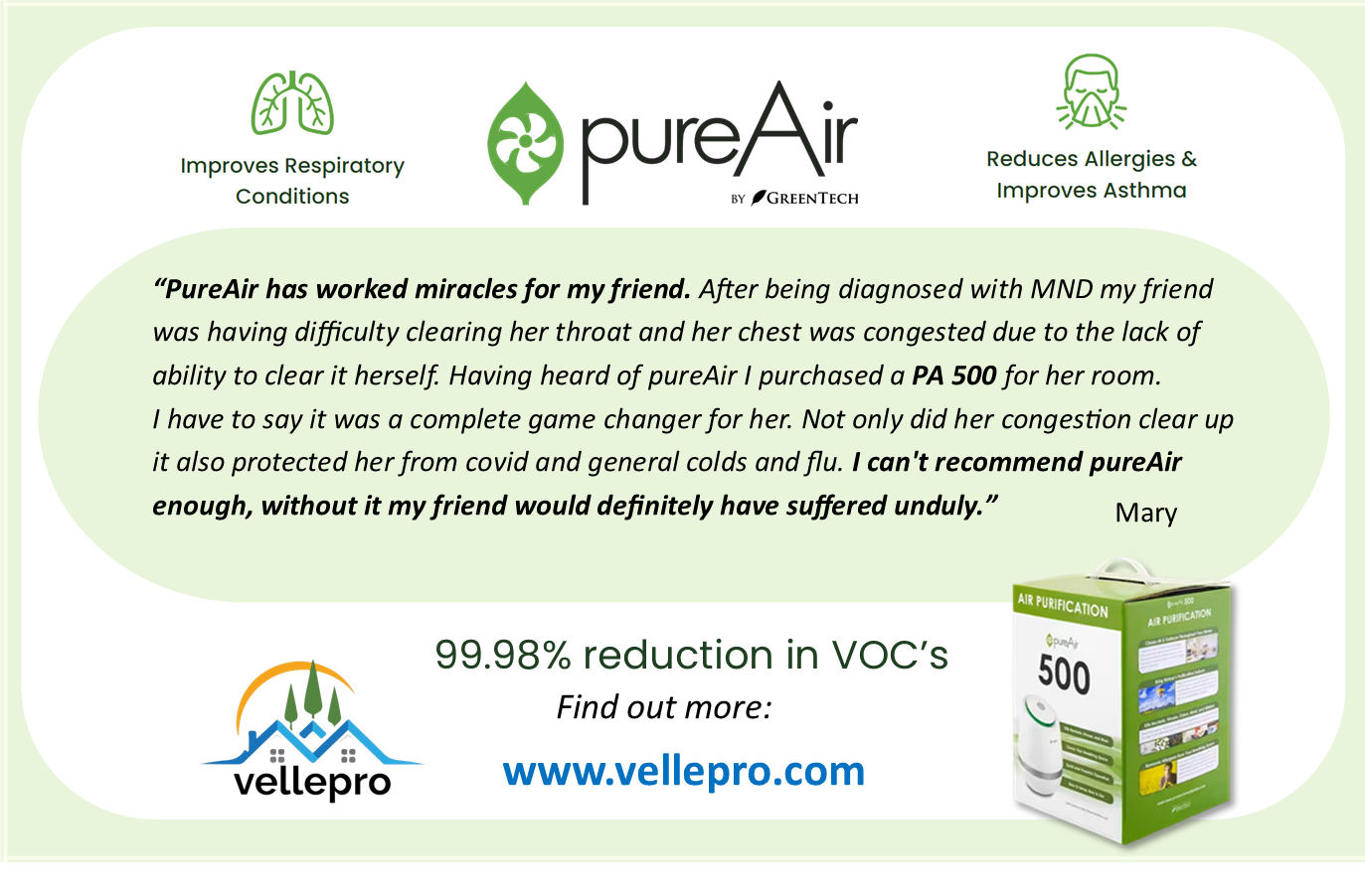 Pure Air PA 500 Air Purifier